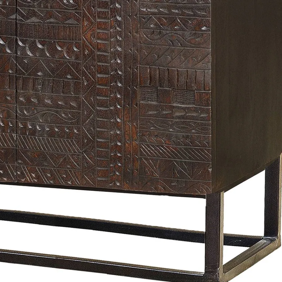 New Wohnen Design Kleiderschrank in Walnuss Braun - Solu