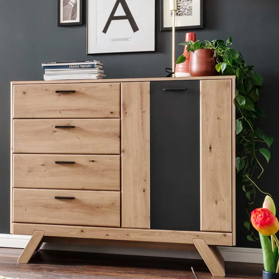 Outlet Wohnen Design Kombikommode 119x103x44 cm - Larinca