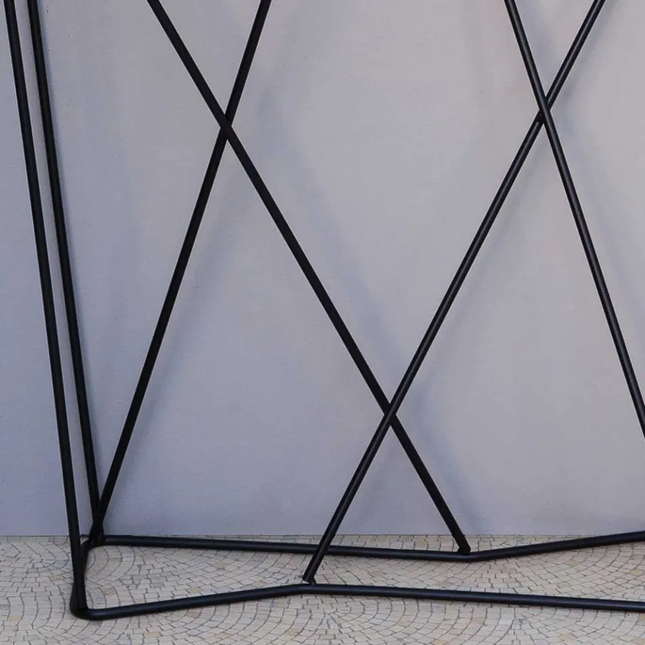 Sale Wohnen Design Konsolentisch aus Stahl in Schwarz - Skadiva