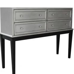 Hot Wohnen Design Konsolentisch in Silber & Schwarz - Formosa