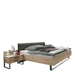 Online Wohnen Design Loft Bett mit Nachttischen - Licruva (dreiteilig)
