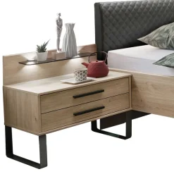 Online Wohnen Design Loft Bett mit Nachttischen - Licruva (dreiteilig)