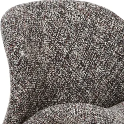 Online Wohnen Design Loungesessel in Dunkelbraun meliert - Sacalobra