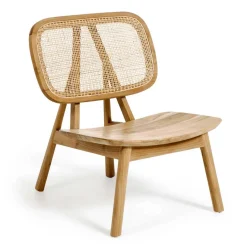 Clearance Wohnen Design Loungestuhl aus Rattan & Teak - Plataya