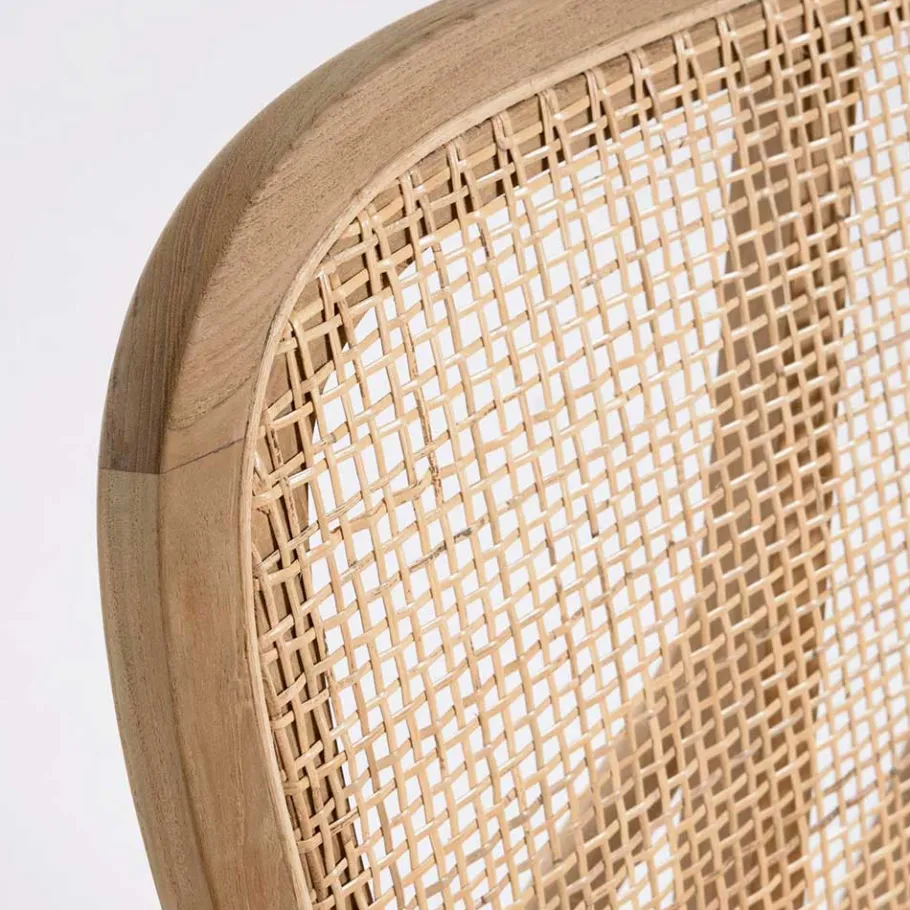 Clearance Wohnen Design Loungestuhl aus Rattan & Teak - Plataya