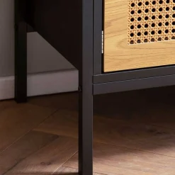 Best Wohnen Design Lowboard in Schwarz und Natur - Around