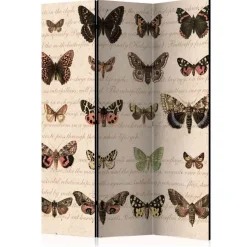 Discount Wohnen Design Paravent Schmetterlinge & Motten - Sina