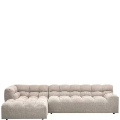 Online Wohnen Design Polsterecke in Beigegrau meliert - Biatrore