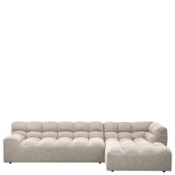 Online Wohnen Design Polsterecke in Beigegrau meliert - Biatrore