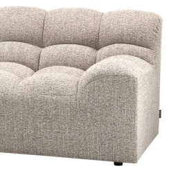 Online Wohnen Design Polsterecke in Beigegrau meliert - Biatrore