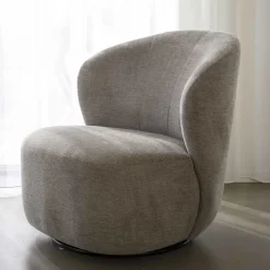 Online Wohnen Design Polstersessel in Beige Stoff - Heavy
