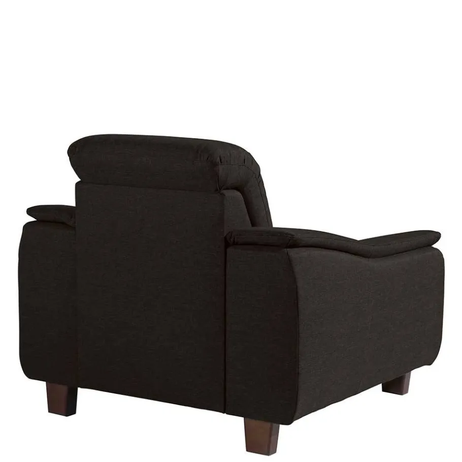 Discount Wohnen Design Polstersessel in Dunkelbraun - Acristodat