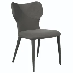 Sale Wohnen Design Polsterstühle im Material Mix - Navy (2er Set)