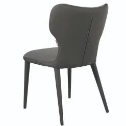 Sale Wohnen Design Polsterstühle im Material Mix - Navy (2er Set)