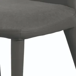 Sale Wohnen Design Polsterstühle im Material Mix - Navy (2er Set)