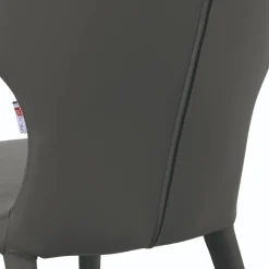 Sale Wohnen Design Polsterstühle im Material Mix - Navy (2er Set)