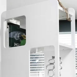 Outlet Wohnen Design Regal Raumteiler in Weiß - Straight