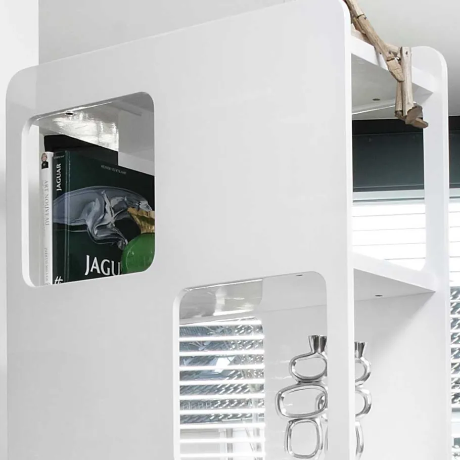 Outlet Wohnen Design Regal Raumteiler in Weiß - Straight