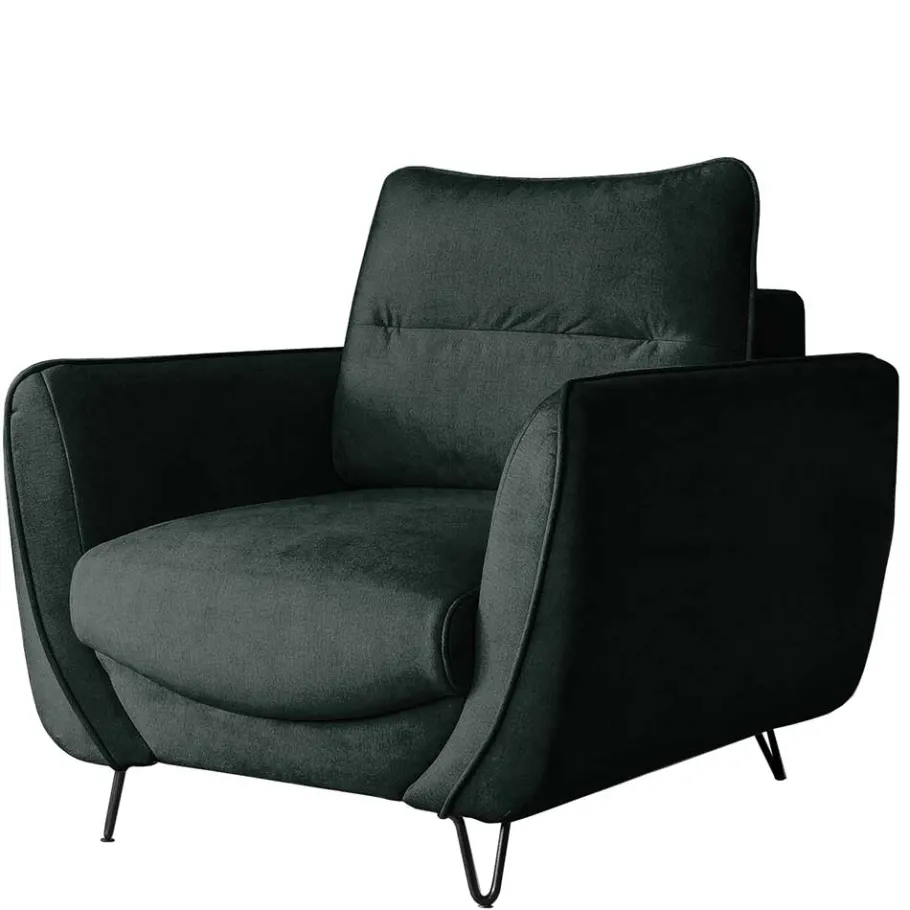 Sale Wohnen Design Samtsessel in Dunkelgrün - Major