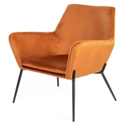 New Wohnen Design Samtsessel in Orange - Ofrael