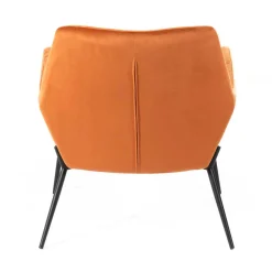 New Wohnen Design Samtsessel in Orange - Ofrael