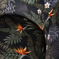 Online Wohnen Design Samtsessel mit Strelitzie Dschungel Print - Ella