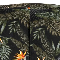 Online Wohnen Design Samtsessel mit Strelitzie Dschungel Print - Ella