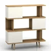 New Wohnen Design Scandi Standregal mit 3 Türen - Jendren I