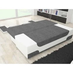 Sale Wohnen Design Schlafcouch aus Stoff und Kunstleder - Diadora