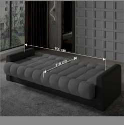 Online Wohnen Design Schlafcouch mit Bonell Federkern - Forjan