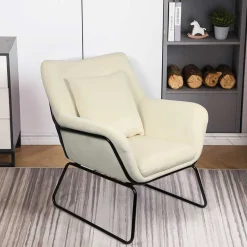 Sale Wohnen Design Sessel in Beige & Schwarz - Culagan