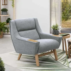 Sale Wohnen Design Sessel in Hellgrau - Crutina