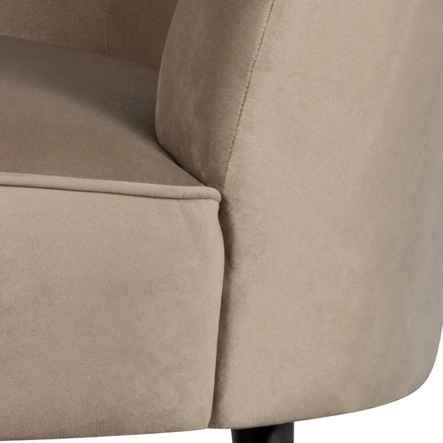 Hot Wohnen Design Sessel in Khaki Samtbezug - Griffina