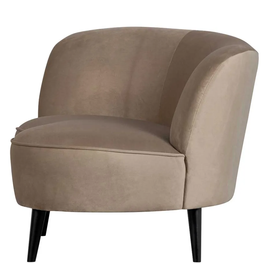 Hot Wohnen Design Sessel in Khaki Samtbezug - Griffina