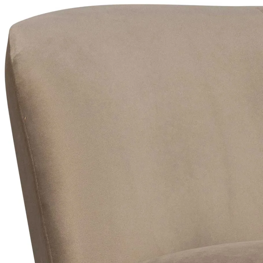 Hot Wohnen Design Sessel in Khaki Samtbezug - Griffina