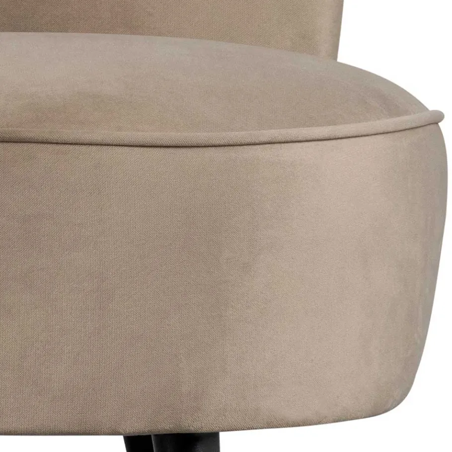 Hot Wohnen Design Sessel in Khaki Samtbezug - Griffina