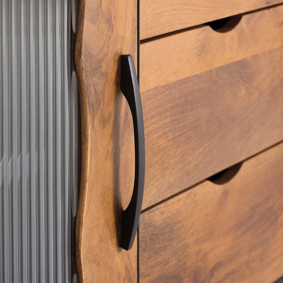 Sale Wohnen Design Sideboard aus Mangoholz und Metall - Aglia