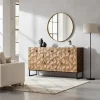 Best Wohnen Design Sideboard in Bronze und Mango Natur - Bensez