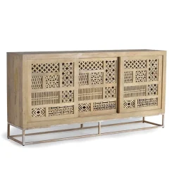 Outlet Wohnen Design Sideboard mit Ethno Flair - Valuta