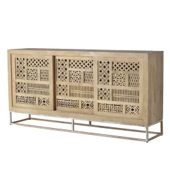 Outlet Wohnen Design Sideboard mit Ethno Flair - Valuta