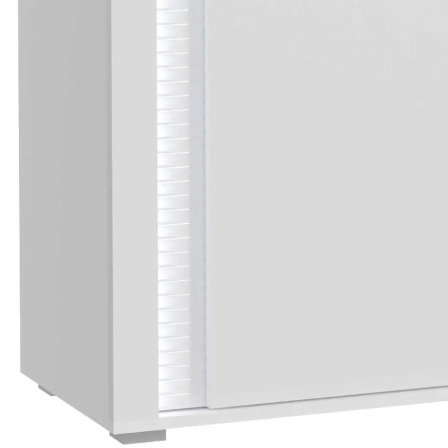Sale Wohnen Design Sideboard mit LED in Weiß Hochglanz - Gomata