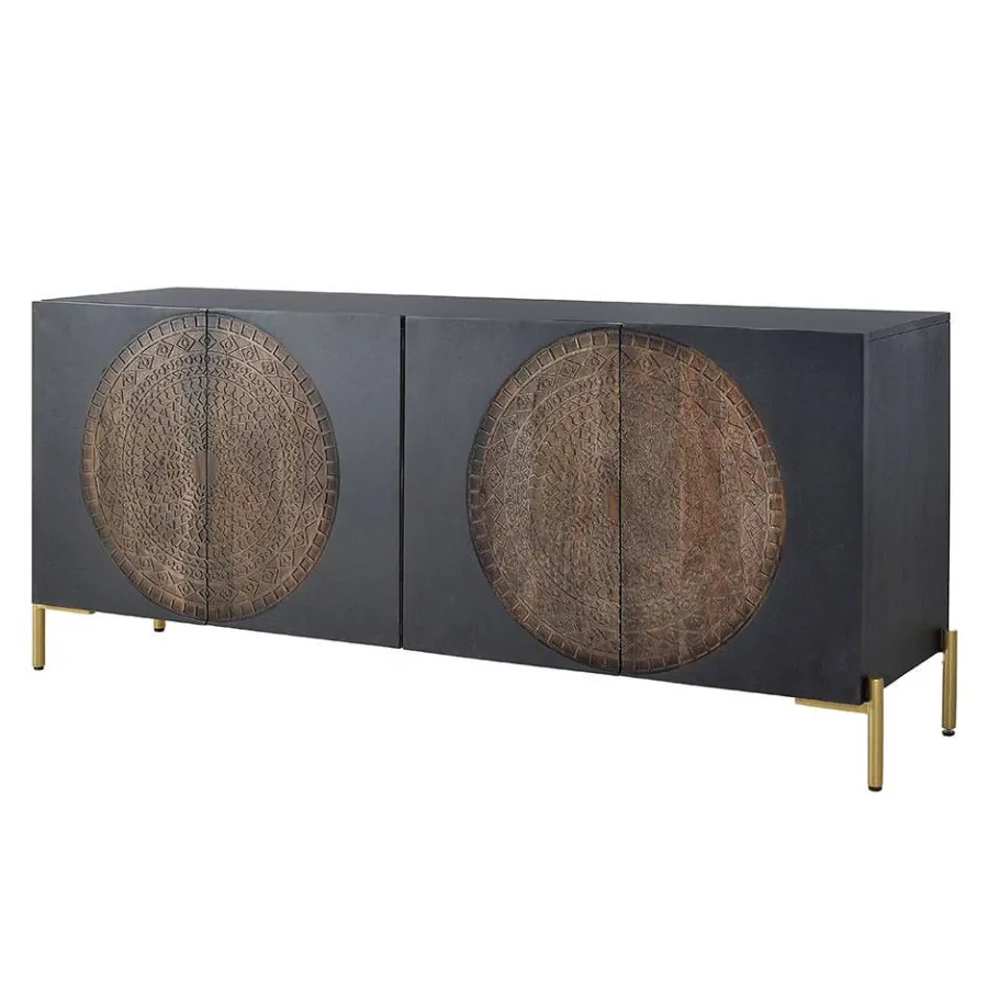 Best Wohnen Design Sideboard mit Mandala Schnitzerei - Synessa