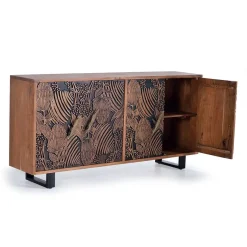 Online Wohnen Design Sideboard mit Schnitzerei und Lack - Marcel