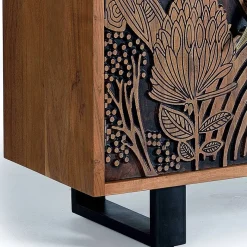 Online Wohnen Design Sideboard mit Schnitzerei und Lack - Marcel