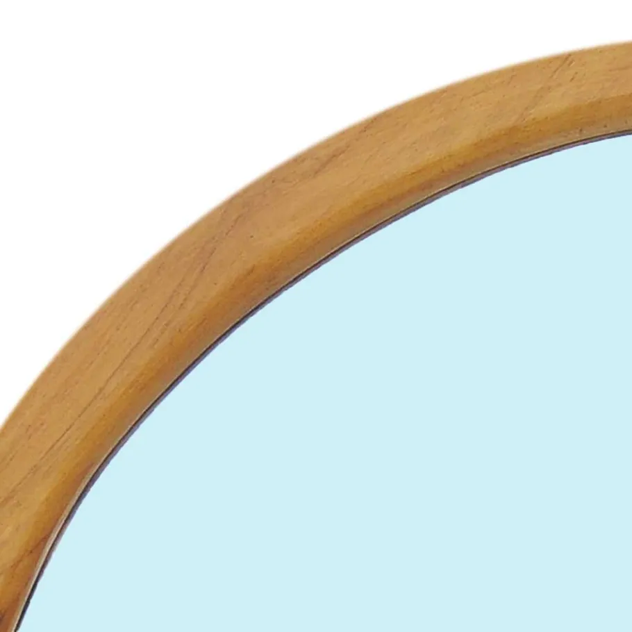 Discount Wohnen Design Spiegel aus Teak & Rattan - Vilrada