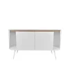 Wohnen Design Stahl Sideboard in Weiß - Yunike