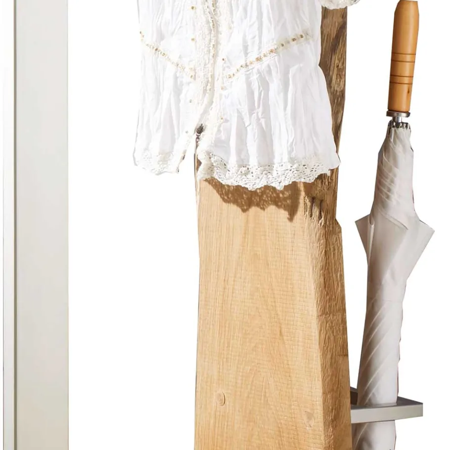 Online Wohnen Design Standgarderobe aus Metall & Eiche - Avidora
