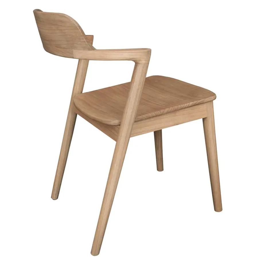 Hot Wohnen Design Stuhl aus Sungkai Holz - Bottaro