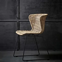 Outlet Wohnen Design Stuhl Mevrinus aus Polyrattan (2er Set)
