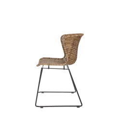 Outlet Wohnen Design Stuhl Mevrinus aus Polyrattan (2er Set)